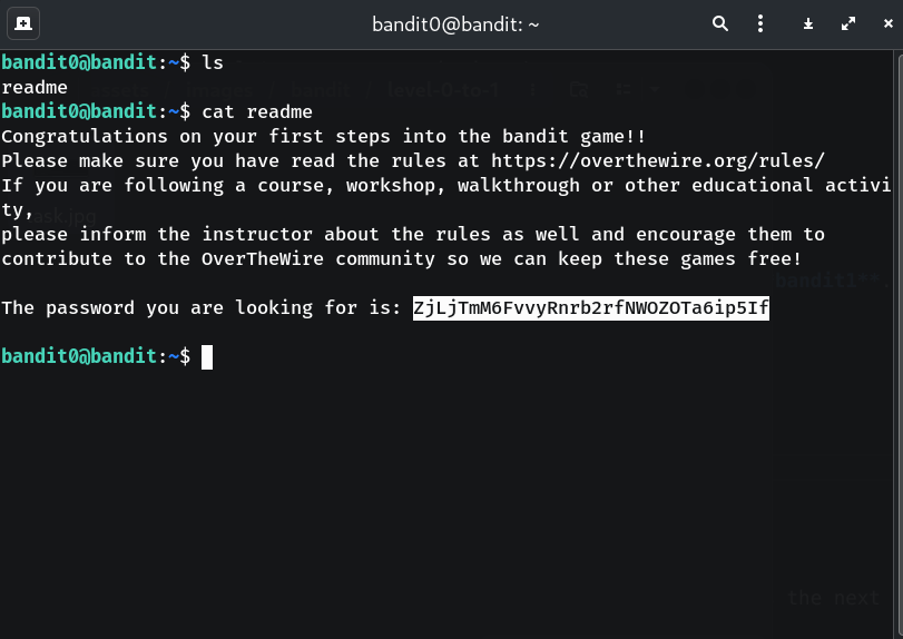 readme output