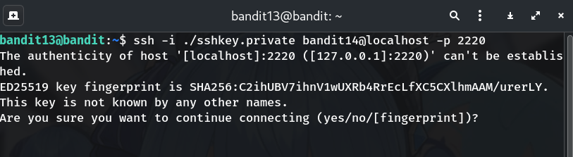 ssh connection