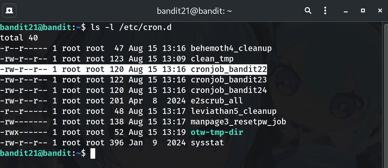 cron dir placeholder
