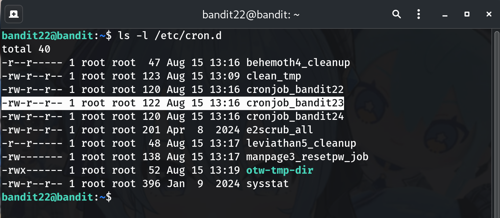 cron dir placeholder
