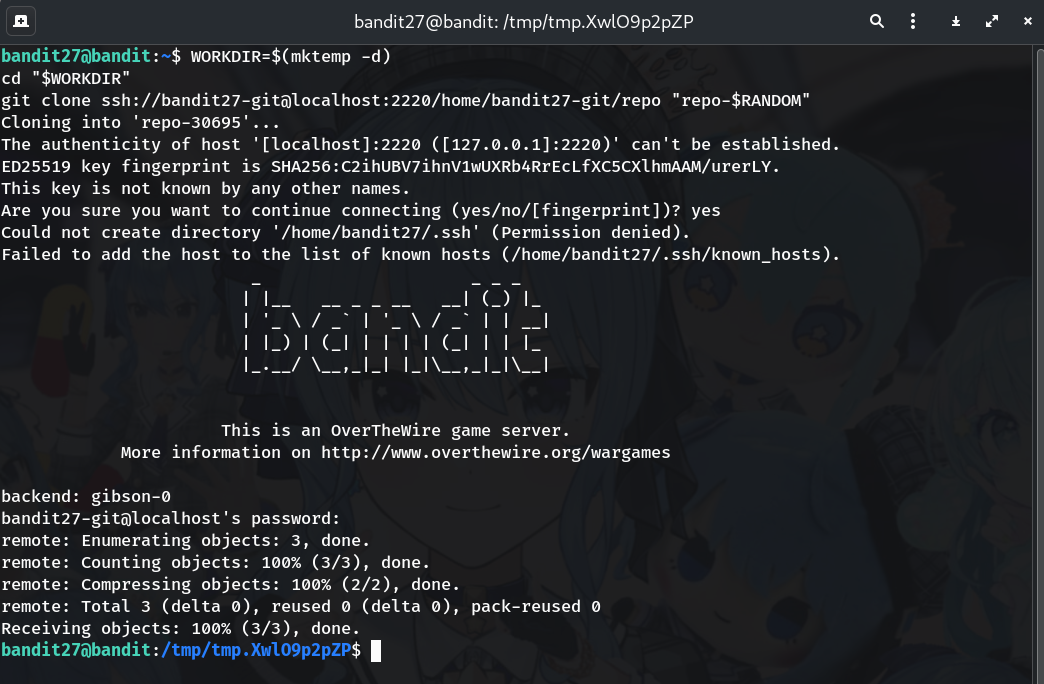 git clone placeholder