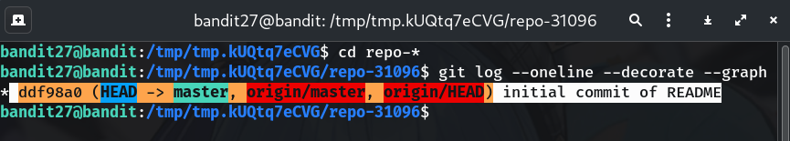 git log placeholder