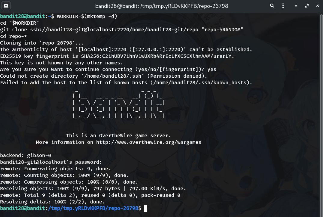 git clone placeholder