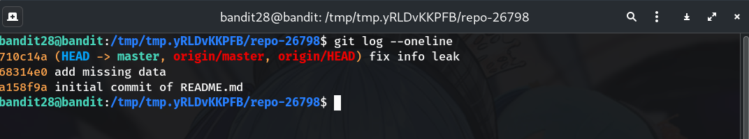 git log placeholder