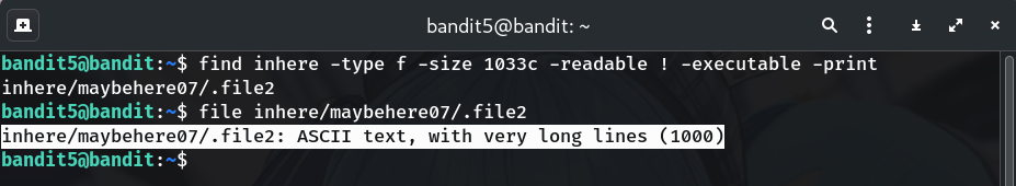 find output